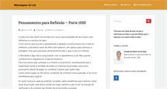 Desktop Screenshot of mensagensdeluz.org